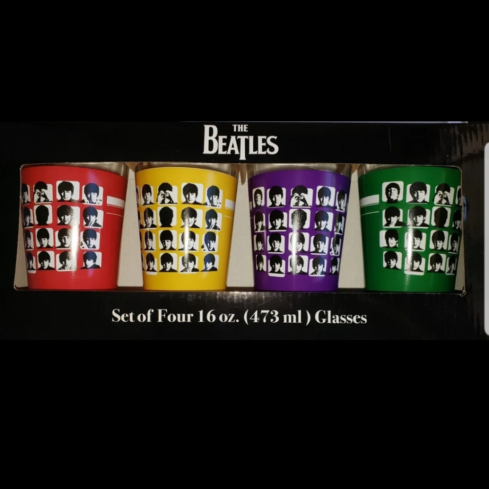 The Beatles 4 Glass set